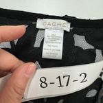 Cache  Jumpsuit Womens‎ 2 Black Floral Lace Back Sheer Stretch Pockets Photo 3