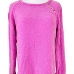 Lilly Pulitzer Pippin Sweater Cockatoo Pink MEDIUM Chenille Knit Designer Bright Photo 0