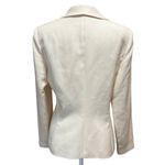 Bloomingdales Bloomingdale’s Ivory Wool Blazer with Lace Tie Front – Size 10 Romantic Bridal Photo 2