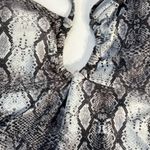 Rachel Roy One Piece Swimsuit Snake Print Halter Neck Women's Size S Black Photo 2