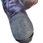 Tony Lama Blue Stingray Exotic Western Leather Cowboy Boots Women’s Size 7 FLAWS Photo 10