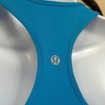 Lululemon Cool Racerback Tank Everlux Turquoise Size 2/4 Workout Yoga Workout Blue Photo 3
