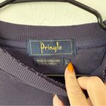 Vintage Pringle of Scotland Embroidered Golf Sweatshirt Sz L Blue Size L Photo 2