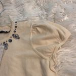 Antonio Melani  Short Sleeve Shirt size M length 23” bust 34” color Ivory Photo 9