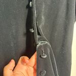 Vtg Y2K Black Velvet Button Up Penny Lane Faux Fur Trim Gothic Blouse Size Small Photo 1