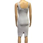 Heart & Hips  Affordable Luxury Black White Striped Back Slit Tank Dress Womens M Photo 7