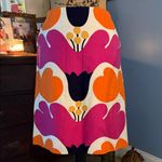Lilly Pulitzer  Jackie Mod Orange and Pink Multicolor Floral Print Pencil Skirt Photo 3