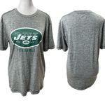 NFL Team Apparel Heather Gray NY Jets Football Women's Short Sleeve Tee Size S Photo 0