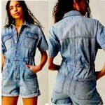 Free People NEW We the Free marci cuffed shortalls in Marrakesh size Medium NWT Photo 1