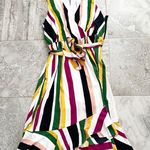 Lane Bryant Striped Faux Wrap Maxi Dress, Multi Plus Size 26 New w/Tag Photo 4