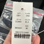 J.Crew Women's Pajama Top Size Medium Black Long Sleeve White Piping Sleepwear Photo 3