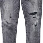 AGOLDE  Sophie High Rise Skinny Jeans Size 28 Charcoal Silence Distressed Stretch Photo 5