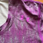 Under Armour Heat Gear Short Sleeve Fitted Top Purple Size Small Photo 2