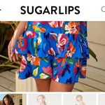 Sugar Lips Esby Floral Graceland Ruffle Trim Mini Dress Photo 5