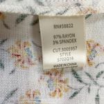 MAX STUDIO LONDON Womens Tiered Maxi Skirt Yellow Floral Print Elastic Waist XL White Photo 9