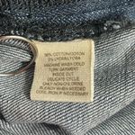 Free People  309 Utility Denim Bermuda Shorts Cuffed Button Tab Long Shorts 12/14 Photo 3