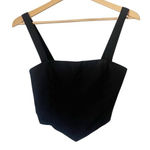 Alya  Black Ruched Back‎ Cropped Tank Size Small Photo 0