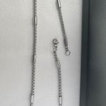 Link Chain Necklace for Men Women Streetwear Hip Hop Unisex Style Silver Photo 2