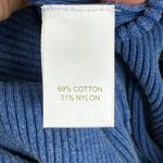 House of Harlow 1960 Ribbed Knit Maxi Skirt Blue Cotton Blend Womens Medium Photo 5