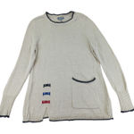 Habitat Womens Sweater Small Beige 100% Cotton Crew Neck Pullover 83021 Natural Photo 0