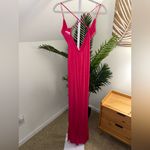 Katie May Revolve  Pixie Plunge Neck Twist Front Gown‎ In Pink Peacock small Photo 3