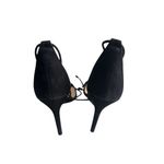 Schutz Black Lace Up Clear Strap Heels Size 8.5 Photo 4