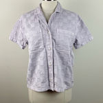 Madewell  Light Pastel Purple Short Sleeve Collard Button Down Top Women Small Photo 0