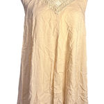 Lace Mock‎ Neck Sleeveless Dress Bohemian Chic Casual Mini Tan Photo 0