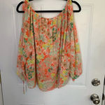 BCBGMAXAZRIA BCBG Floral Multi-Color Top Photo 4