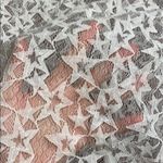 Wildfox WHITE STAR LACE LONG SLEEVE CROP TOP Photo 1