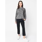 Sundry  LEOPARD PRINT FUNNELNECK SWEATSHIRT Photo 1
