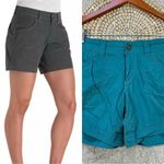 Kuhl  Women’s Kontra Breathable Shorts Cargo 6” Mid Rise Outdoor Hiking in Teal 6 Photo 1