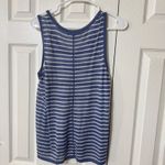 Peter Som  For Designnation Blue White Striped Knit Tank Top Size L OLDSTOCK Photo 5