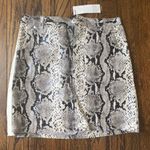 BB Dakota Vegan Faux Snakeskin Leather Skirt Photo 0