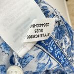 J.Crew Pintuck Mini Shirtdress Bandana Block Print Organic Cotton Blue M NWT Photo 8