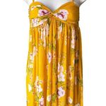 Free People  Mirage Babydoll Hi-Lo Tank Floral Smocked Boho Top ~ Women's SMALL Photo 2