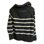 Aerie Black White Stripe Collared Pullover Sweater xs Photo 6