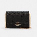 Coach Mini Wallet On A Chain In Signature Leather  Photo 0