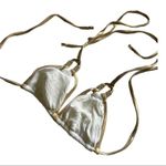 Beach Bunny ‎ Madagascar Glam Ribbed Bikini Top Photo 6