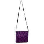 Vera Bradley Slim Trim Hipster Crossbody Bag Purple Leopard Spot Faux Leather Photo 2