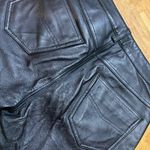 Newport News  Black Leather Flare Jeans Photo 3