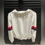 FILA  Women's White Bomber Jacket with Red and Black Accents Photo 4