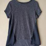 Vera Wang Simply Vera  Top Size S Blue Short‎ Sleeve blouse Photo 0