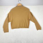 3.1 Phillip Lim  Gold Full Zip Crop Jacket with Wool Blend Sweater Sleeves-Small Photo 7