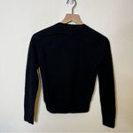 Saint Laurent Black Cashmere Pullover Sweater Ribbed Trim Womens Size XXS Photo 8