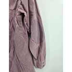 Soft Surroundings  Corduroy Button Down Shirt Purple Long Sleeve Small Photo 4