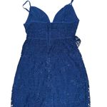 Guess  Blue Lace Mini Dress Sweetheart Neckline Photo 4