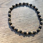 Handmade Natural Gemstone Golden Obsidian 4mm Dainty Beaded Bracelet Photo 3