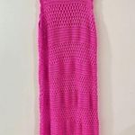 Show Me Your Mumu  Crochet maxi dress coverup Barbie hot pink Photo 1