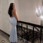 House Of CB 'Joan' Bluebell Lace Up Back Maxi Dress NWOT Size L Photo 3